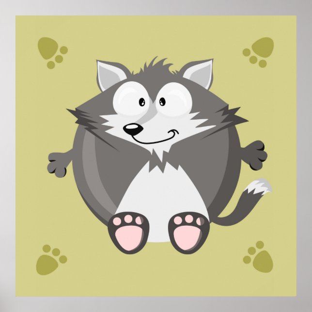 Póster Lobo malcriado (Frente)