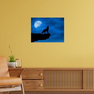 Póster Lobo Nocturno