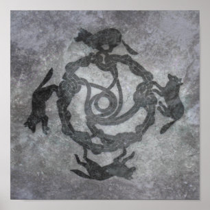 Póster Lobos celtas