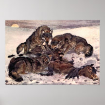 Lobos de Winifred Austen, animales salvajes de épo