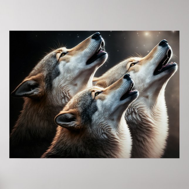 Póster Lobos de Yellowstone (Frente)