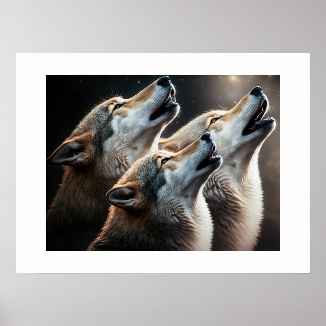 Póster Lobos de Yellowstone (Frente)