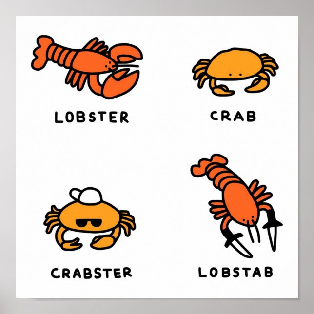 Póster Lobster + Cangrejo (Frente)