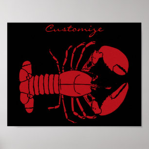 Póster Lobster de Red Maine Thunder_Cove