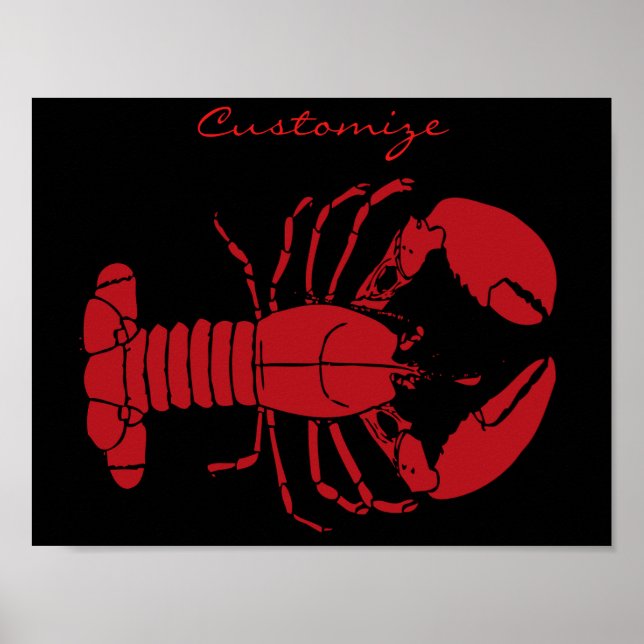 Póster Lobster de Red Maine Thunder_Cove (Frente)