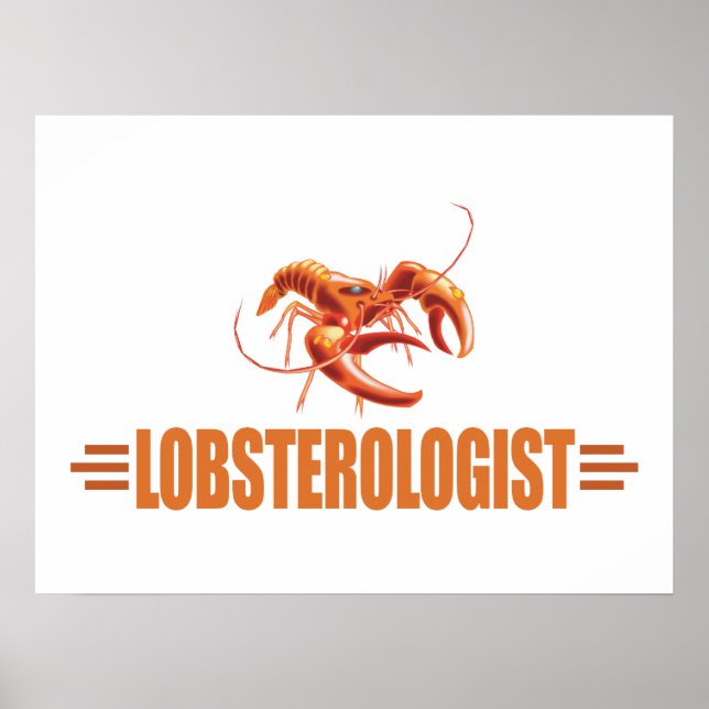 Póster Lobster divertido (Frente)