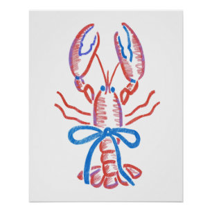 Póster Lobster estético de moda