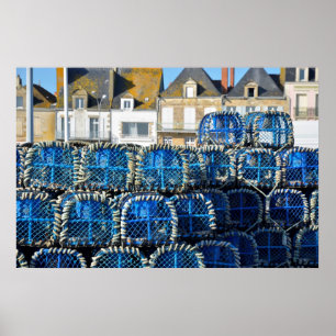 Póster Lobster pot en Le Croisic (Francia)