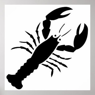 Póster Lobster Rojo
