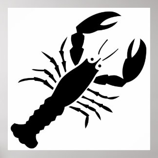 Póster Lobster Rojo