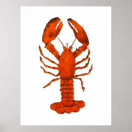 Póster Lobster Rojo