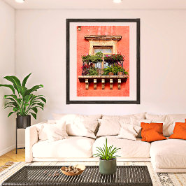 Póster Localidad de la Ciudad Vieja Balcony México Fotos