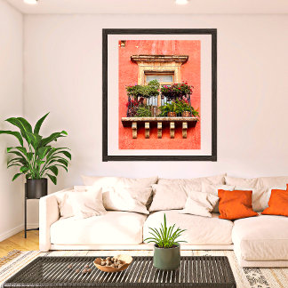 Póster Localidad de la Ciudad Vieja Balcony México Fotos