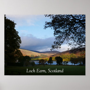 Póster Loch Earn Scotland Poster