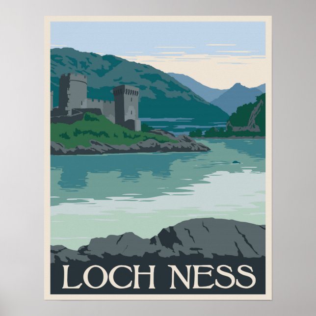 Póster Loch Ness, Escocia (Frente)