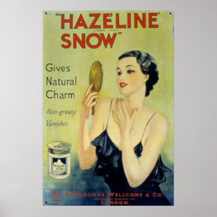 Póster Loción de maquillaje de nieve veneciana de Hazelin