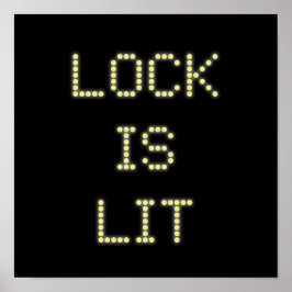 Póster Lock is Lit Pinball Poster #9