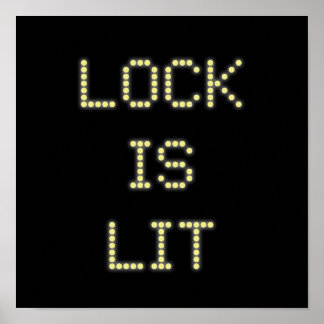 Póster Lock is Lit Pinball Poster #9