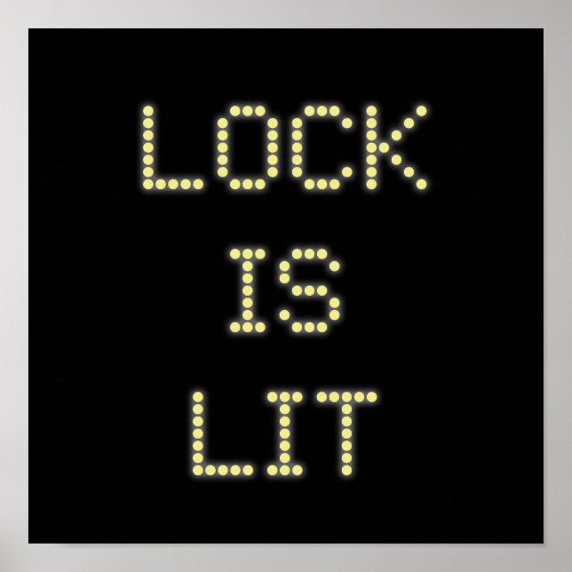 Póster Lock is Lit Pinball Poster #9 (Frente)