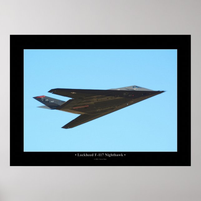 Póster Lockheed F-117 Nighthawk (Frente)