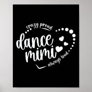 Póster Loco Baile Orgulloso Mimi Abuela Bailando Mimi De