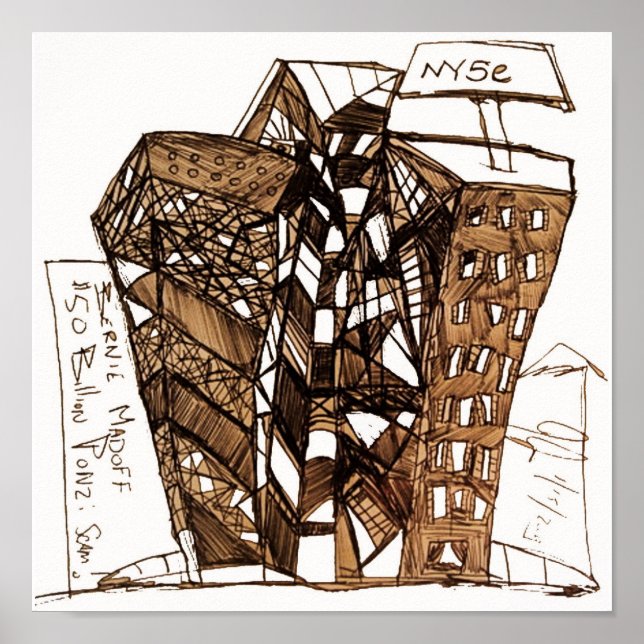 Póster loco de blanco (Frente)