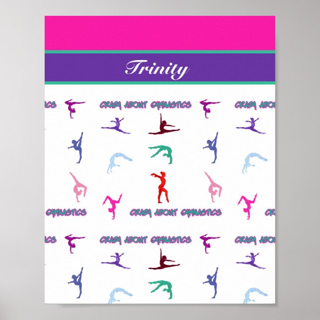 Póster Loco por la gimnasia (Frente)