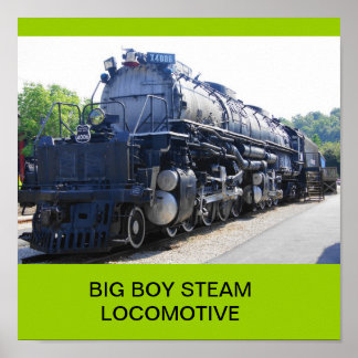 PÓSTER LOCOMOTIVO DE VAPOR GRANDE
