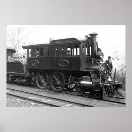 Póster Locomotora de inspección de vapor DL+ W