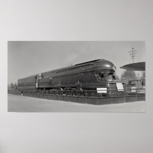 Póster Locomotora de la clase S1 del ferrocarril de