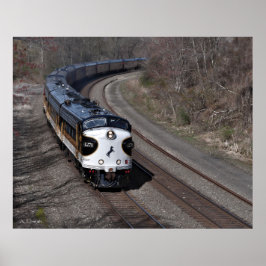 Póster Locomotora de pasajeros clásica