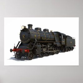 Póster Locomotora de Vapor