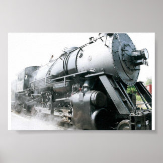 Póster Locomotora de vapor