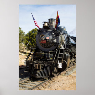 Póster Locomotora de vapor Grand Canyon Railway 4960