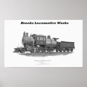 Póster Locomotora del Camelback de los arroyos,