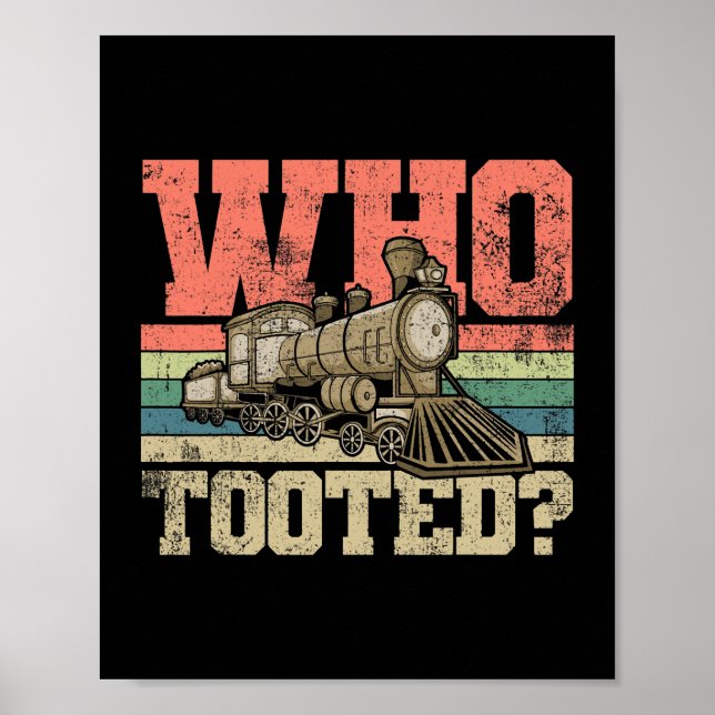 Póster Locomotora del ferrocarril (Frente)