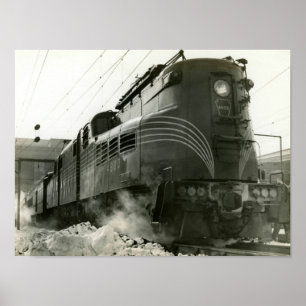 Póster Locomotora Ferroviaria de Pennsylvania GG-1 #4800