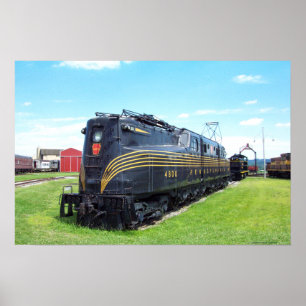 Póster Locomotora GG-1 #4800 del ferrocarril de