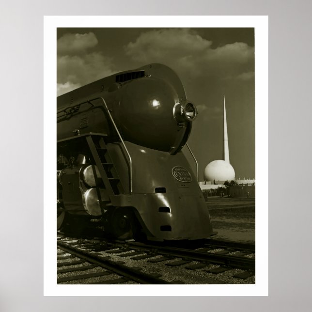 Póster Locomotora "Steampunk" (Frente)
