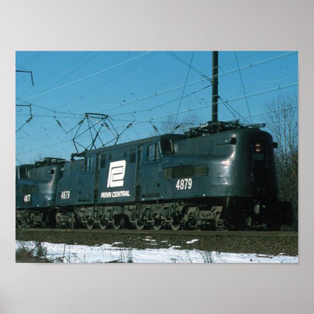 Póster Locomotoras Penn Central GG-1 en servicio (Frente)