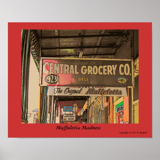 Póster Locura de Muffuletta (Frente)