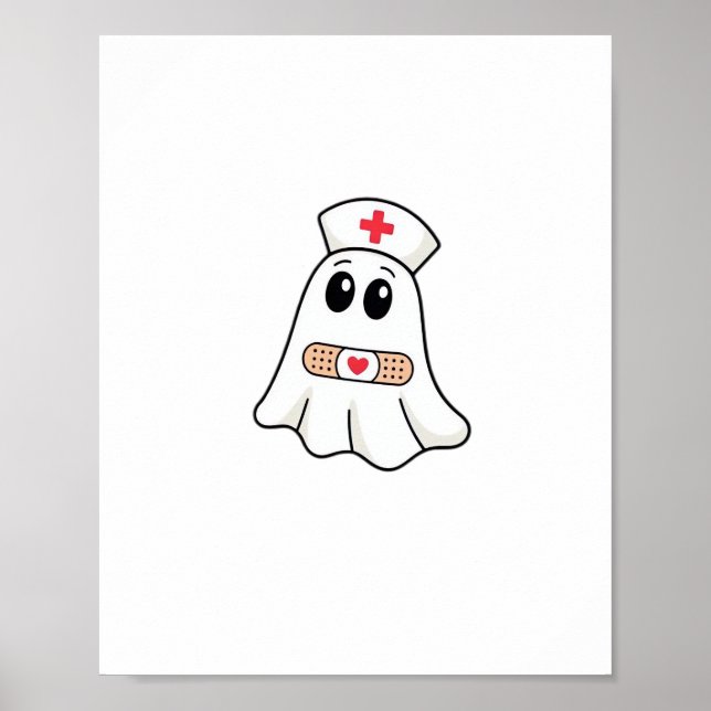 Póster Locura Fantasma Fantasma Graciosa Halloween Esenci (Frente)