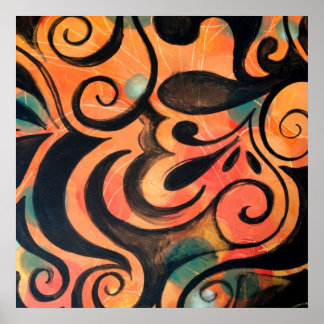 Póster Locura naranja