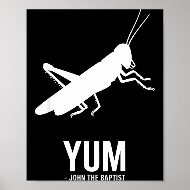 Póster Locust John The Baptist Funny Christian New Testam (Frente)