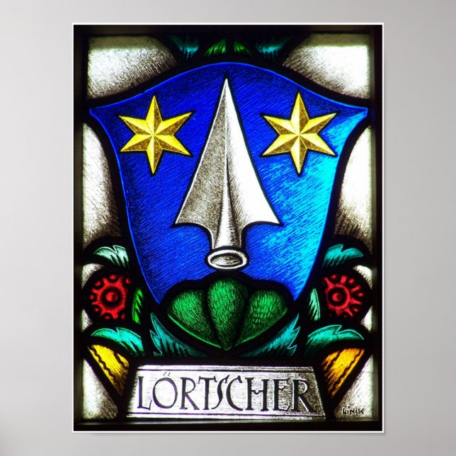 Póster Loertscher Family Crest (Frente)