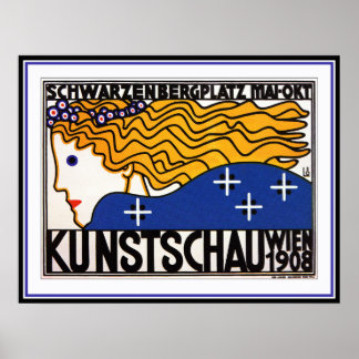 Póster Loffler: Kunstschau Wien - Secesión austriaca