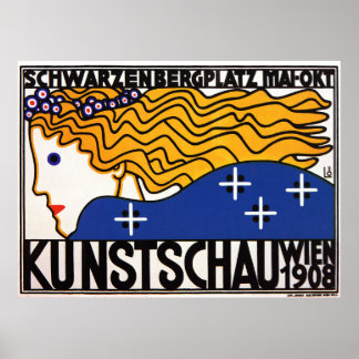 Póster Loffler Secessesion Poster: Kunstschau Wien