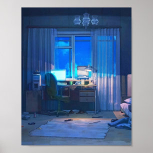 Póster Lofi Anime Room