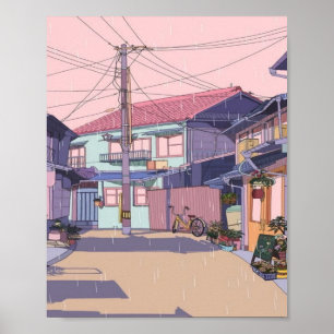 Póster Lofi City Alley