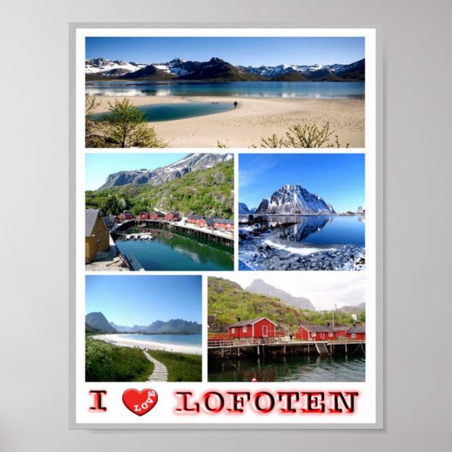 Póster Lofoten - Amo - Noruega - (Frente)